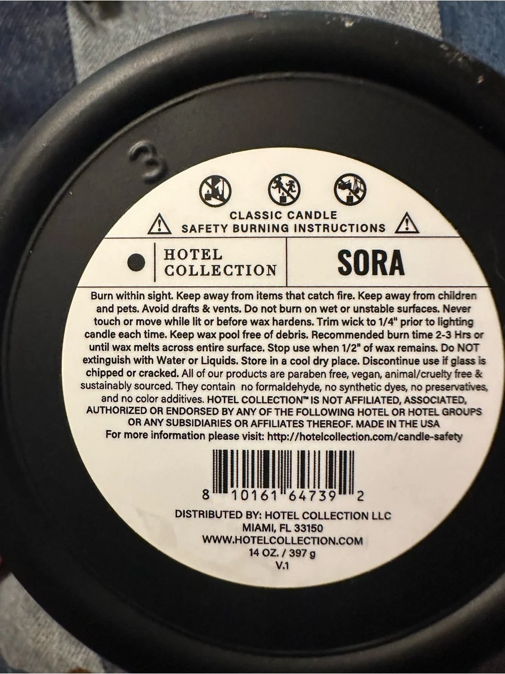 Hotel Collection SORA Candle
